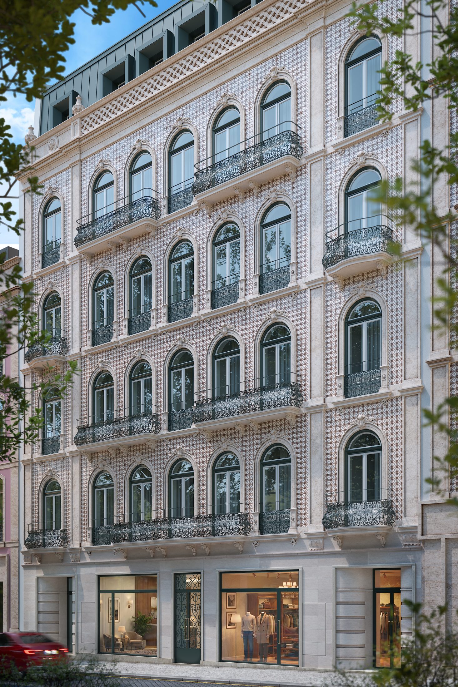 Urban architectural facade visualisation