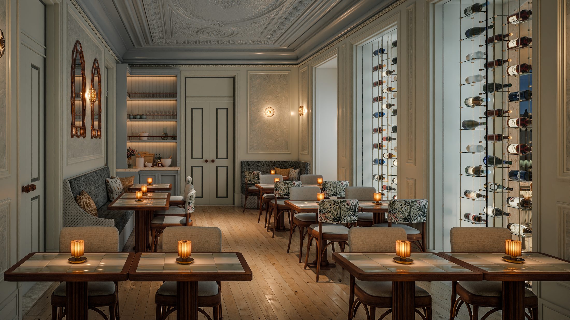 Restaurant interior visualisation